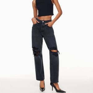 Agolde 90’s Denim - Distress Black